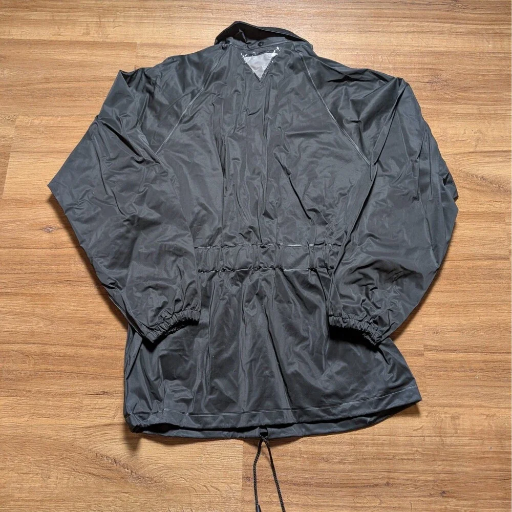 First Gear Premium Riding  Rain Jacket Size Small Full Zip PVC Motorcycle - Picture 6 of 9